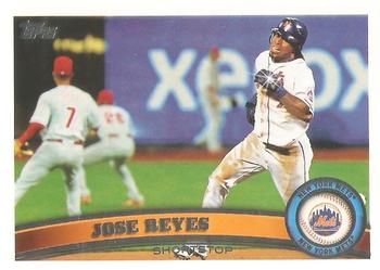 #380b Jose Reyes - New York Mets - 2011 Topps Baseball