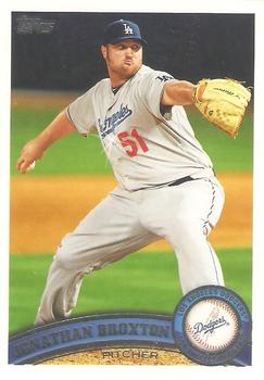 #407b Jonathan Broxton - Los Angeles Dodgers - 2011 Topps Baseball