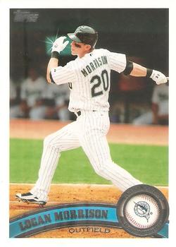 #455b Logan Morrison - Florida Marlins - 2011 Topps Baseball