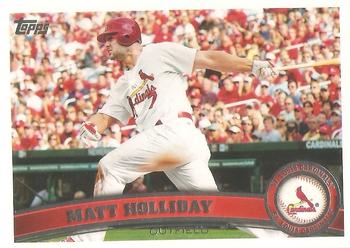 #490b Matt Holliday - St. Louis Cardinals - 2011 Topps Baseball