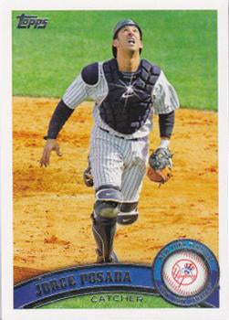 #520b Jorge Posada - New York Yankees - 2011 Topps Baseball