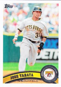 #545b Jose Tabata - Pittsburgh Pirates - 2011 Topps Baseball