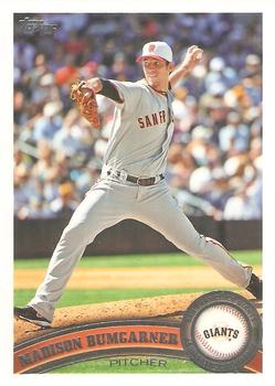 #555b Madison Bumgarner - San Francisco Giants - 2011 Topps Baseball