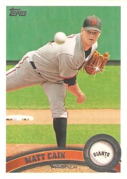 #570b Matt Cain - San Francisco Giants - 2011 Topps Baseball