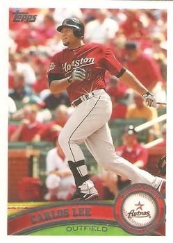 #586b Carlos Lee - Houston Astros - 2011 Topps Baseball