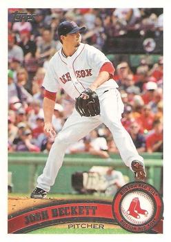 #610b Josh Beckett - Boston Red Sox - 2011 Topps Baseball