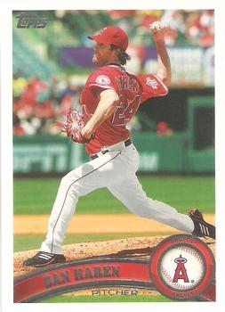 #626b Dan Haren - Los Angeles Angels - 2011 Topps Baseball