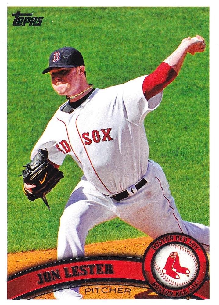 #3a Jon Lester - Boston Red Sox - 2011 Topps Baseball