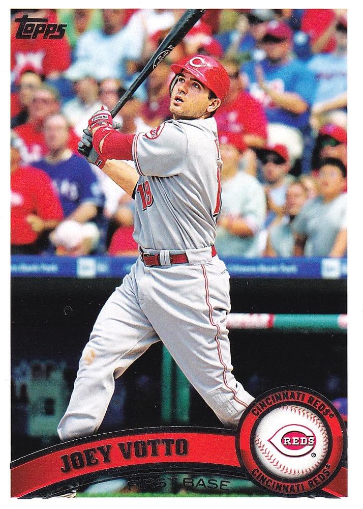 #5a Joey Votto - Cincinnati Reds - 2011 Topps Baseball