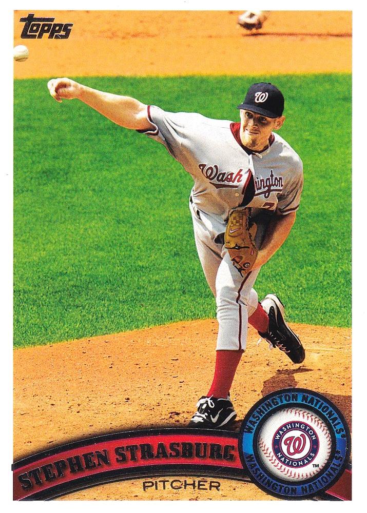 #10 Stephen Strasburg - Washington Nationals - 2011 Topps Baseball