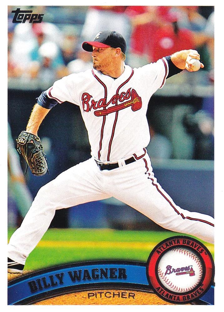 #13 Billy Wagner - Atlanta Braves - 2011 Topps Baseball