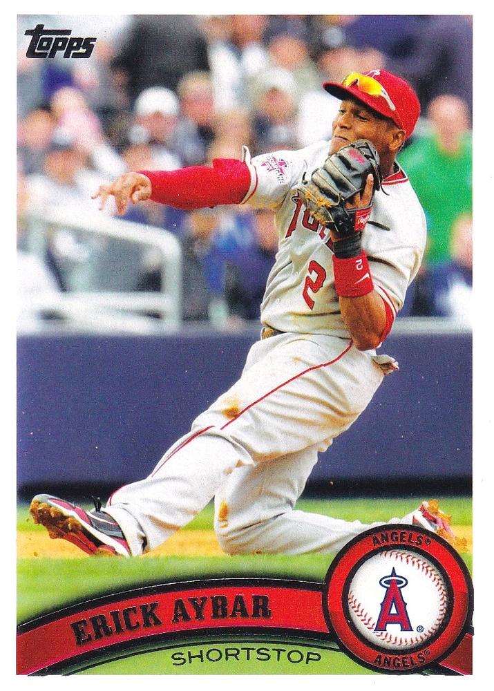 #31 Erick Aybar - Los Angeles Angels - 2011 Topps Baseball