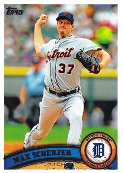 #33 Max Scherzer - Detroit Tigers - 2011 Topps Baseball