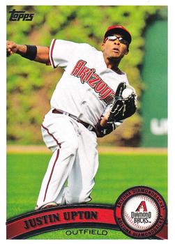 #40a Justin Upton - Arizona Diamondbacks - 2011 Topps Baseball
