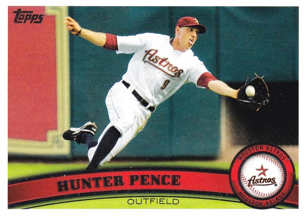 #45 Hunter Pence - Houston Astros - 2011 Topps Baseball