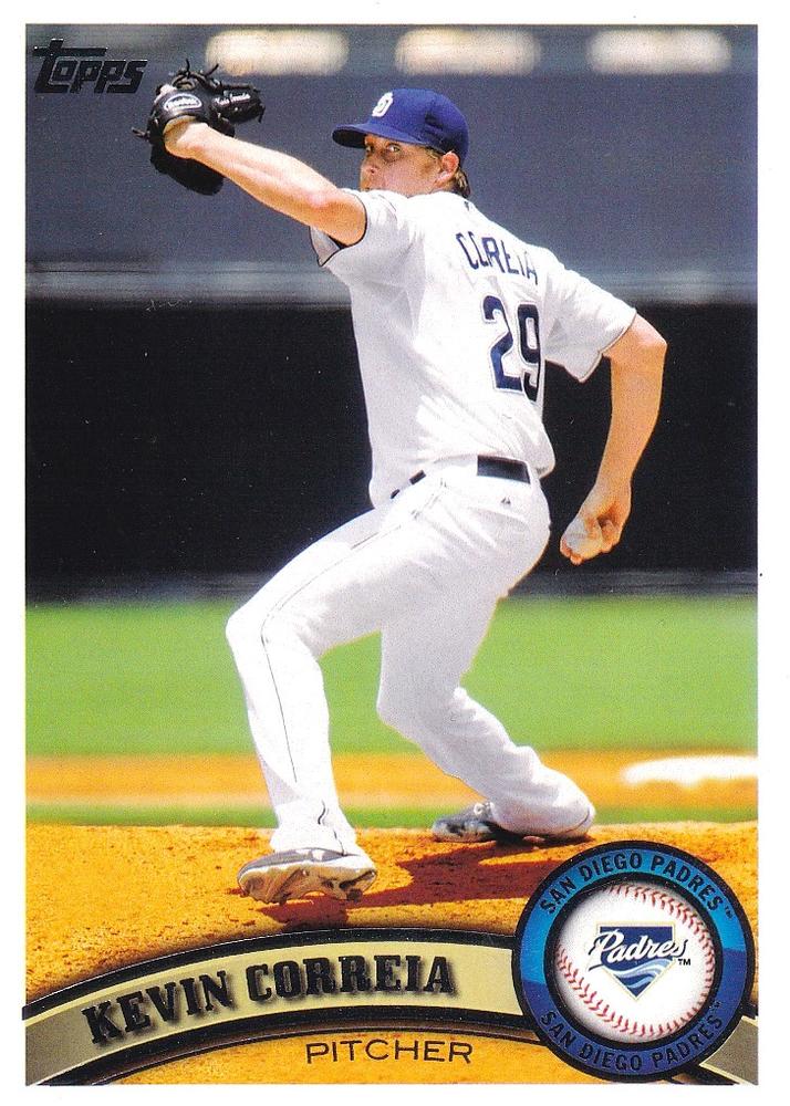 #47 Kevin Correia - San Diego Padres - 2011 Topps Baseball