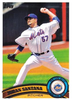 #56 Johan Santana - New York Mets - 2011 Topps Baseball