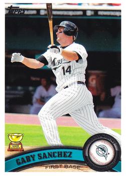 #59 Gaby Sanchez - Florida Marlins - 2011 Topps Baseball