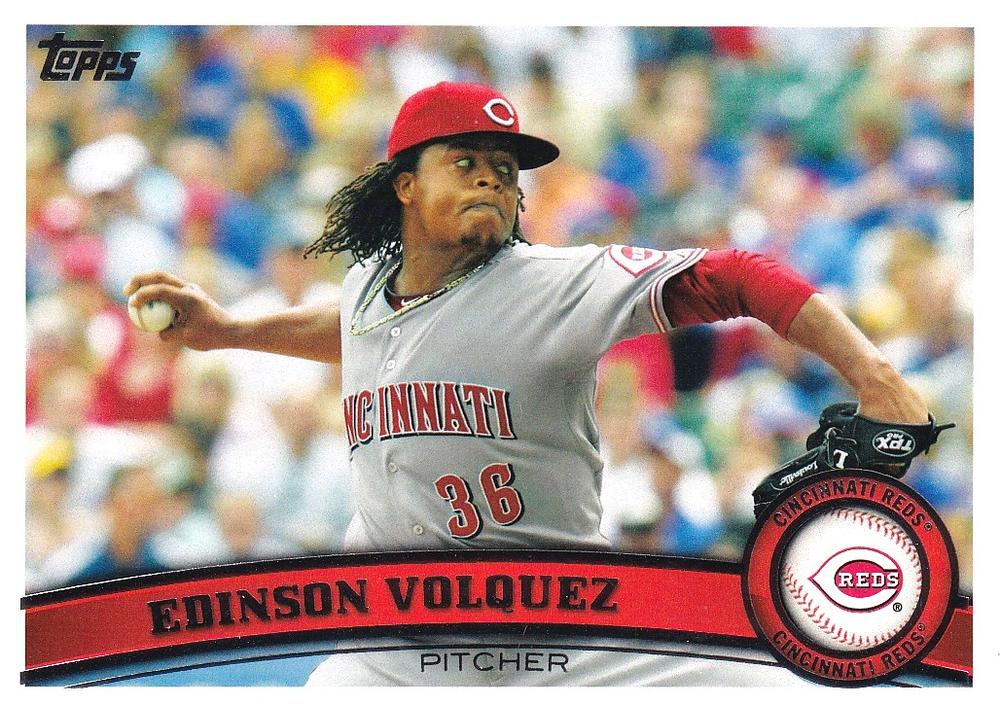 #63 Edinson Volquez - Cincinnati Reds - 2011 Topps Baseball