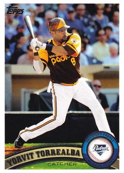 #64 Yorvit Torrealba - San Diego Padres - 2011 Topps Baseball