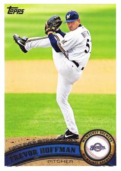 #71 Trevor Hoffman - Milwaukee Brewers - 2011 Topps Baseball