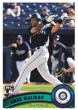 #83 Greg Halman - Seattle Mariners - 2011 Topps Baseball