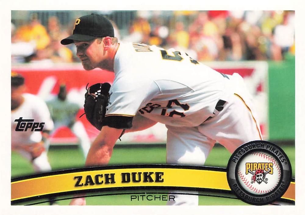 #96 Zach Duke - Pittsburgh Pirates - 2011 Topps Baseball