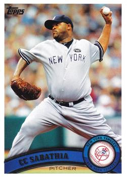 #102a CC Sabathia - New York Yankees - 2011 Topps Baseball