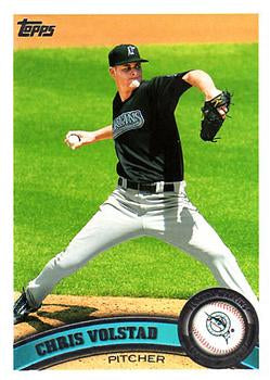 #127 Chris Volstad - Florida Marlins - 2011 Topps Baseball