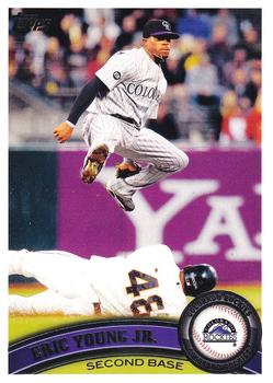 #139 Eric Young Jr. - Colorado Rockies - 2011 Topps Baseball