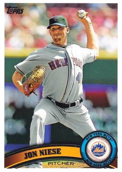 #147 Jon Niese - New York Mets - 2011 Topps Baseball