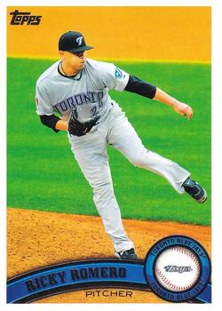 #148 Ricky Romero - Toronto Blue Jays - 2011 Topps Baseball