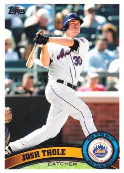 #156 Josh Thole - New York Mets - 2011 Topps Baseball