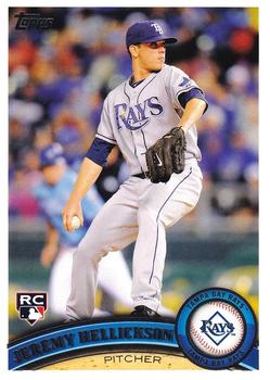 #165a Jeremy Hellickson - Tampa Bay Rays - 2011 Topps Baseball