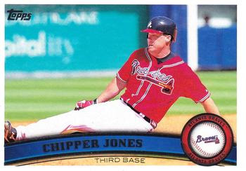 #169a Chipper Jones - Atlanta Braves - 2011 Topps Baseball