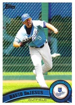 #170 David DeJesus - Kansas City Royals - 2011 Topps Baseball