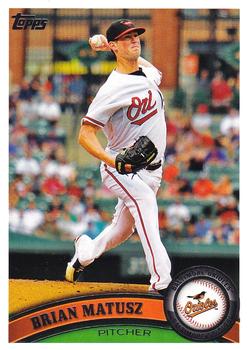 #177a Brian Matusz - Baltimore Orioles - 2011 Topps Baseball