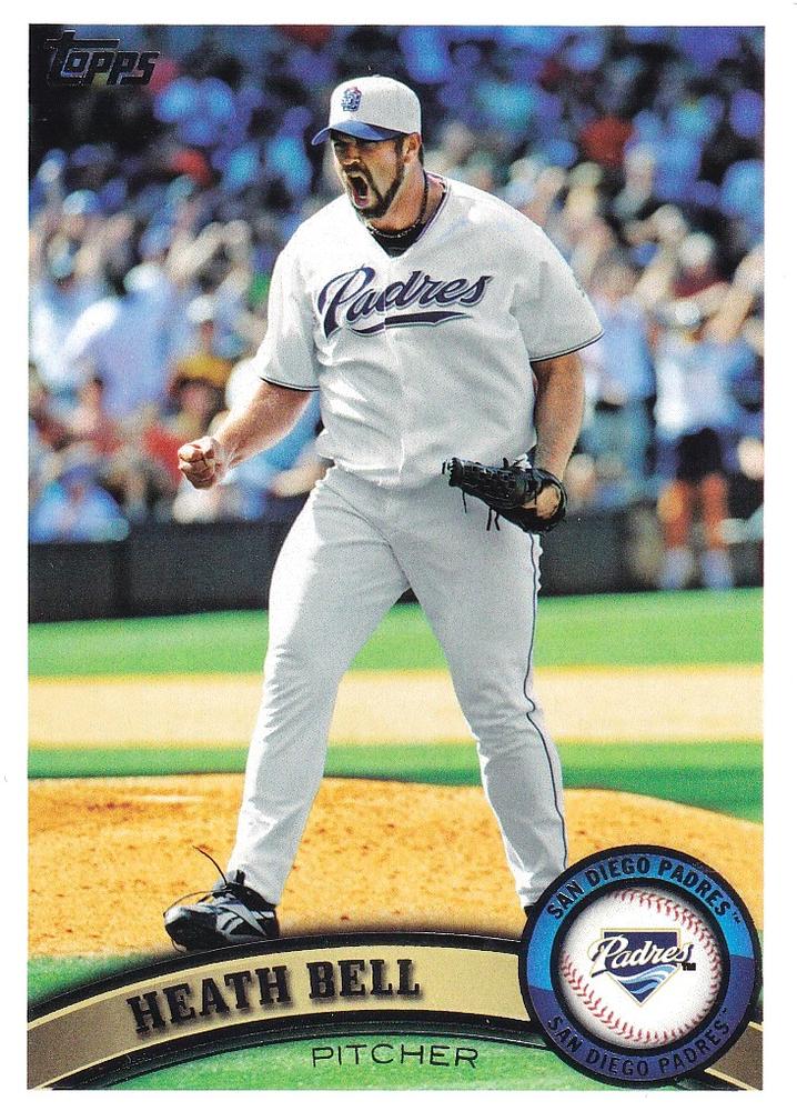 #178 Heath Bell - San Diego Padres - 2011 Topps Baseball
