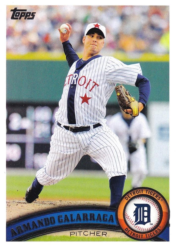 #179 Armando Galarraga - Detroit Tigers - 2011 Topps Baseball