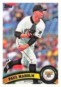 #180 Paul Maholm - Pittsburgh Pirates - 2011 Topps Baseball