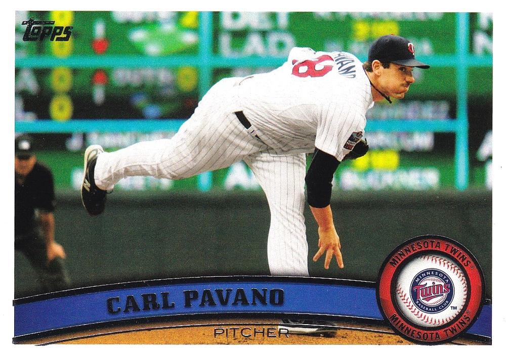 #186 Carl Pavano - Minnesota Twins - 2011 Topps Baseball
