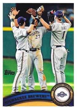 #187 Milwaukee Brewers - Milwaukee Brewers - 2011 Topps Baseball