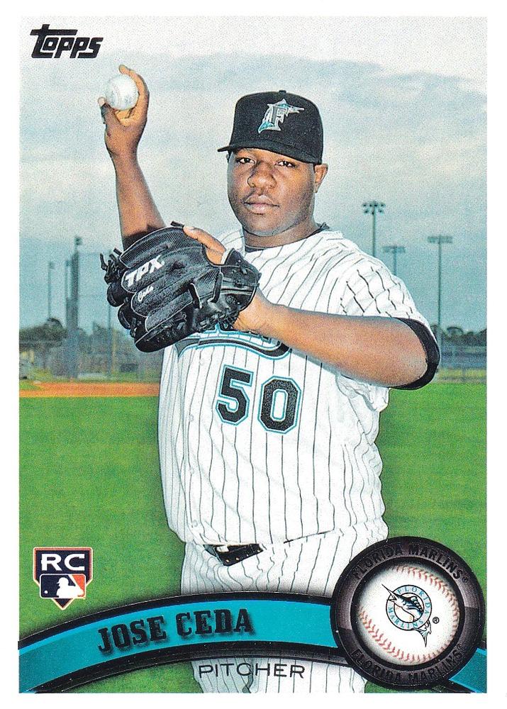 #196 Jose Ceda - Florida Marlins - 2011 Topps Baseball