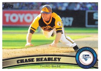 #206 Chase Headley - San Diego Padres - 2011 Topps Baseball