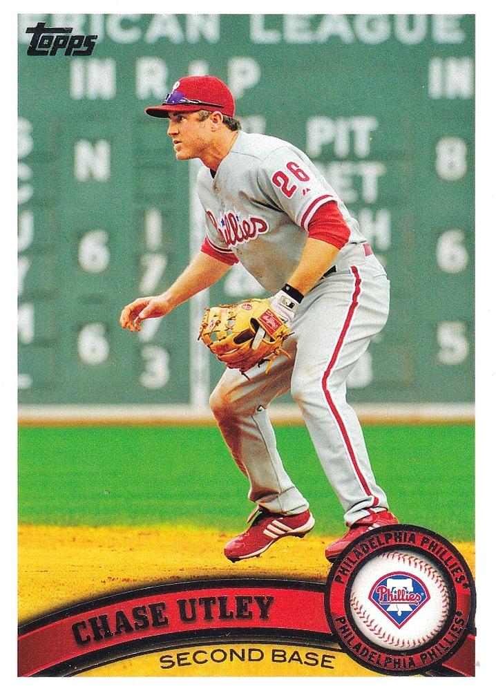 #214a Chase Utley - Philadelphia Phillies - 2011 Topps Baseball