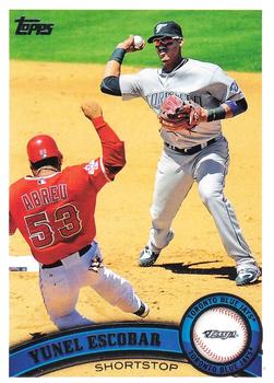 #217 Yunel Escobar - Toronto Blue Jays - 2011 Topps Baseball