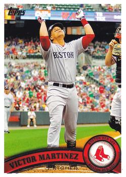 #218a Victor Martinez - Boston Red Sox - 2011 Topps Baseball