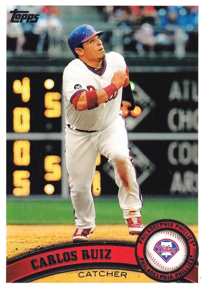 #219a Carlos Ruiz - Philadelphia Phillies - 2011 Topps Baseball