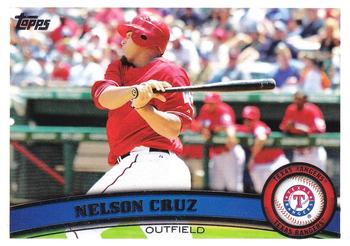 #236a Nelson Cruz - Texas Rangers - 2011 Topps Baseball