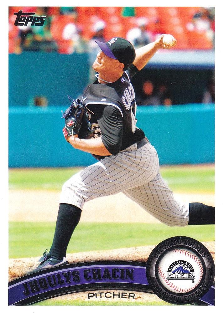 #239 Jhoulys Chacin - Colorado Rockies - 2011 Topps Baseball